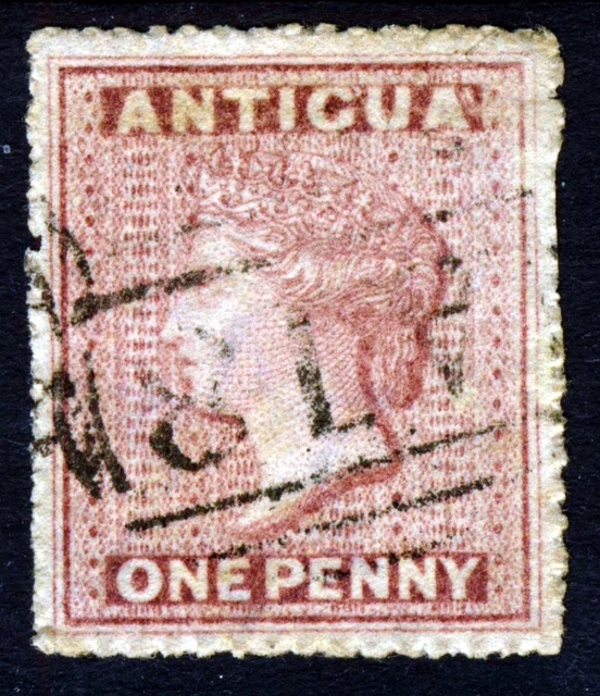 ANTIGUA Queen Victoria 1863 1d. Rosy Mauve Perf 14 Wmk Small Star SG 5 VFU