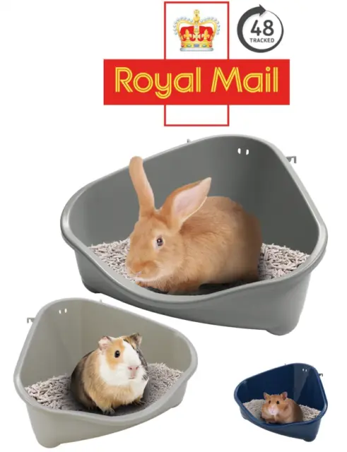 *48HR TRACKED  Small Animal Corner Litter Toilet Tray Rabbit Hamster Guinea Pig