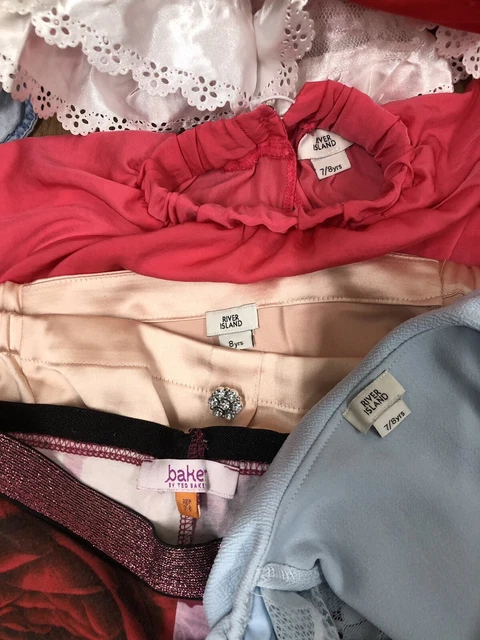 Girls age 7-8 years clothes bundle Next Ted baker river island fancy dress tops 2