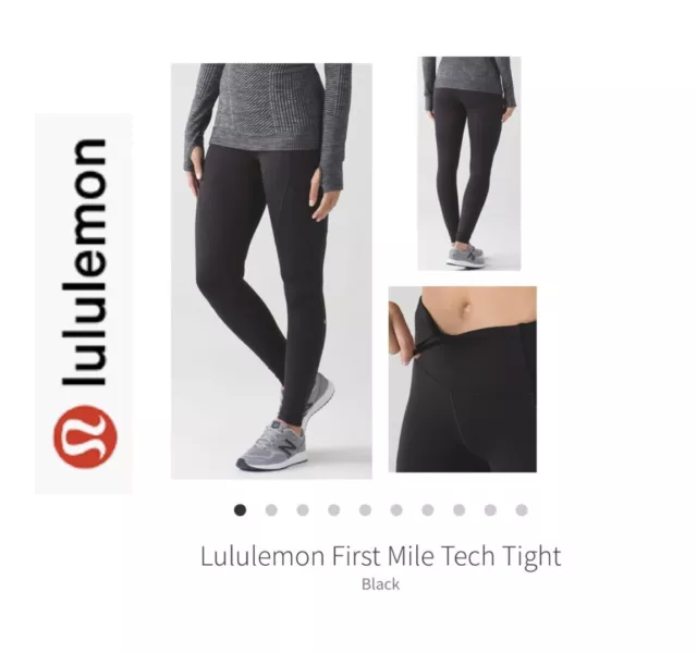 Lululemon ❄️Winter❄️ First Mile Tech Legging. Olive Green. Sz 8/28 Inch  Inseam. 