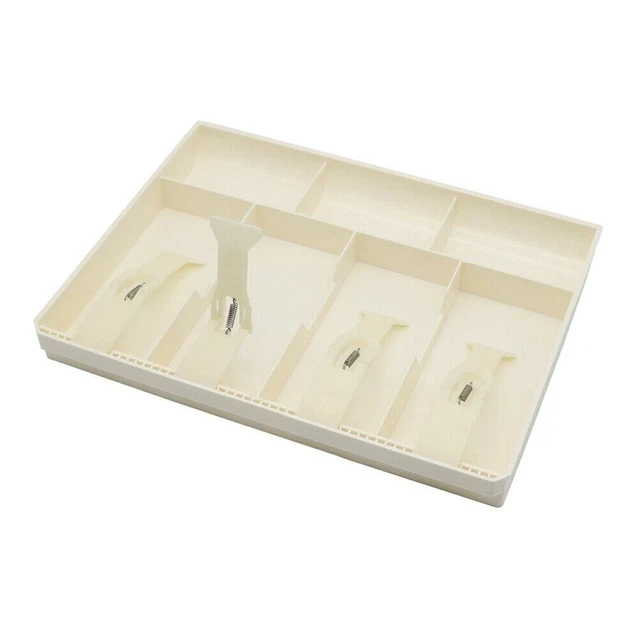 Grid Storage With Clip Coin Drawer Money Cash Register Tray Classify Organizer