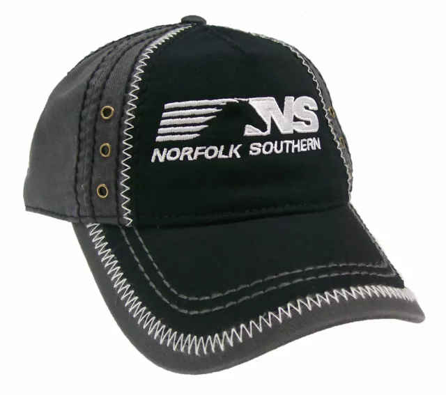 Norfolk Southern Railroad Embroidered Thoroughbred Zig Zag Cap Hat #40-0068ZBG