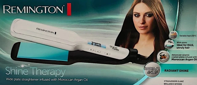 REMINGTON S8550 HAIR Straightener Wide Plate Shine Therapy Straightner 110mm New 39.49 PicClick UK