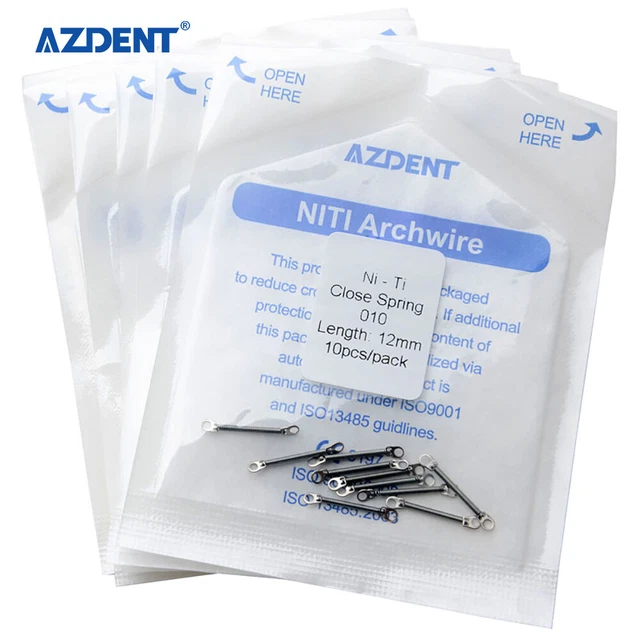 Dental Orthodontic Close Coil Spring Niti Anterior Teeth Tooth Torque &Pull Ring
