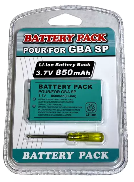 New Rechargeable Battery for Nintendo Gameboy Advance SP Consoles GBA SP