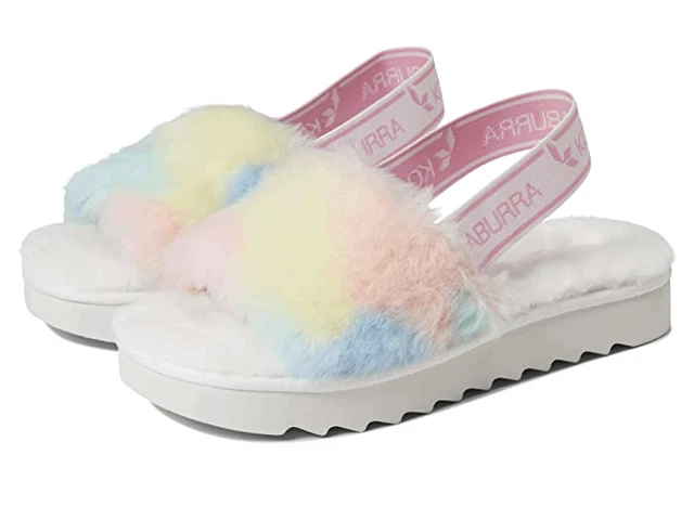 Koolaburra By UGG Women's Fuzz'n II Slipper Sandals - Pastel Abstract 9M