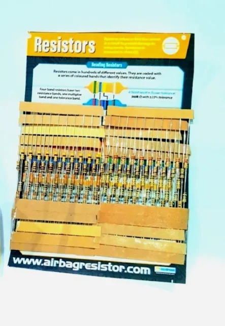Airbag Fault finding Tool Kit 100x SRS All Makes Mixed resistors for Diagnostics
