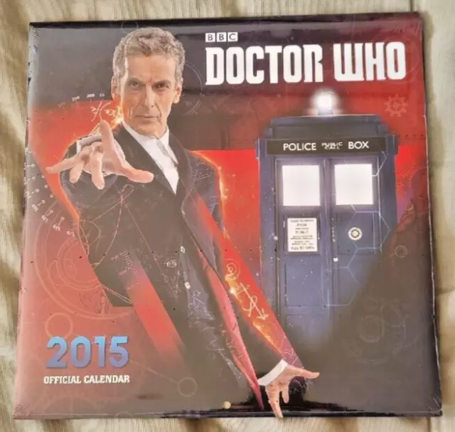 Doctor Who Calendar 2015. Peter Capaldi and Jenna Coleman (new and sealed)