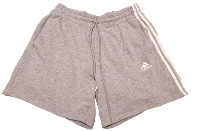 Pantaloncini Adidas da uomo grigio L cotone morbido