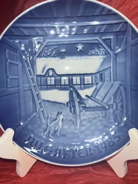 B & G Christmas Plate JULE AFTER Bing & Grondahl 1985