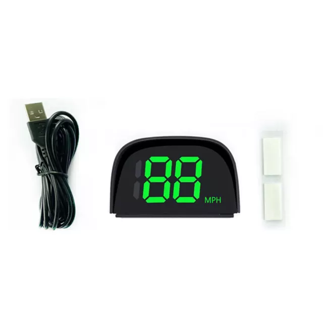 Universal GPS Head Up Display Speedometer Odometer Green Font Digital Speed MPH