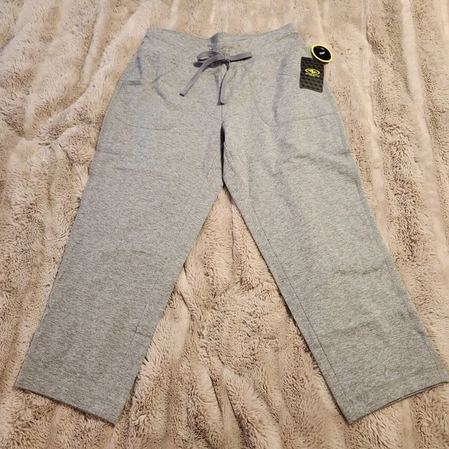 ATHLETIC WORKS WOMEN'S French Terry Athleisure Capri Jogger Pants Size L  Navy $26.71 - PicClick AU