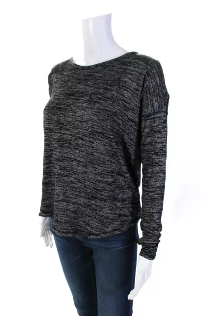Rag & Bone Jean Womens Striped Pullover Sweater Black Size Extra Small 2