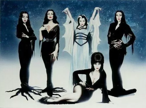 Fridge / Tool Box Magnet - Vampirella, Elvira, Morticia Adams, Lily Munster #302