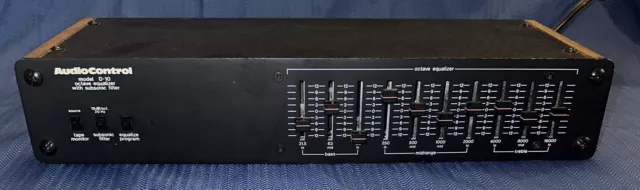 Audio Control Octave Equalizer Model D-10 Subsonic Filter D-520 Speaker TESTED!