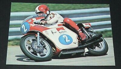 #14 Giacomo Agostini Pilote Moto Carte Cpa Grand Prix Vanderhout Fks 1976