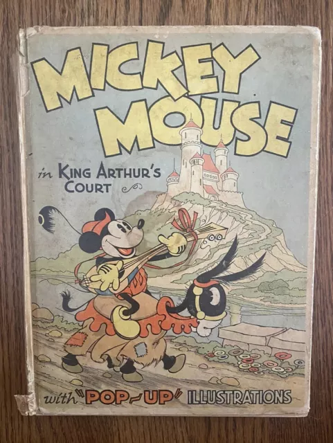 Unique Find MICKEY MOUSE IN KING ARTHUR'S COURT POP-UP BOOK 1933 1st Edition Unique Find MICKEY MOUSE IN KING ARTHUR'S COURT POP-UP BOOK 1933 1st Edition