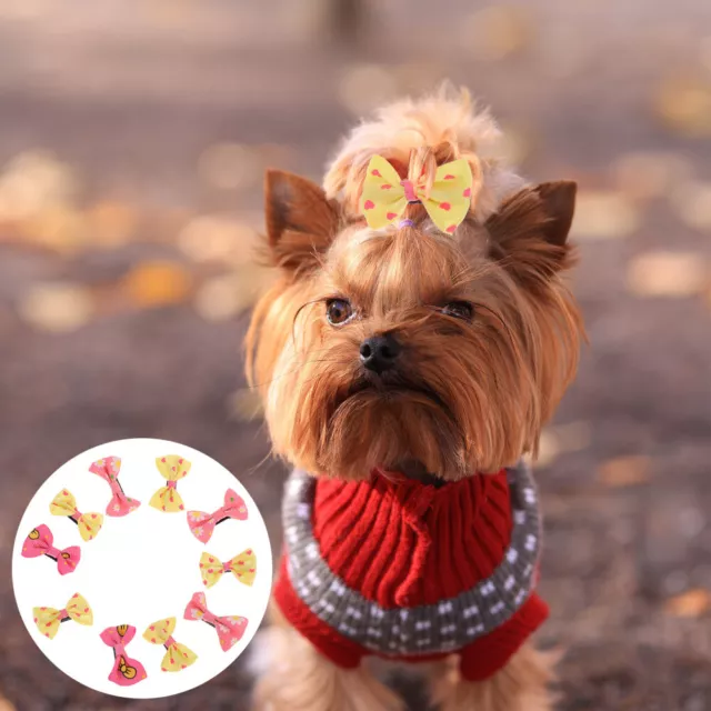 10 piezas barras con clip para el pelo para perros para niñas accesorios para horquillas mascotas