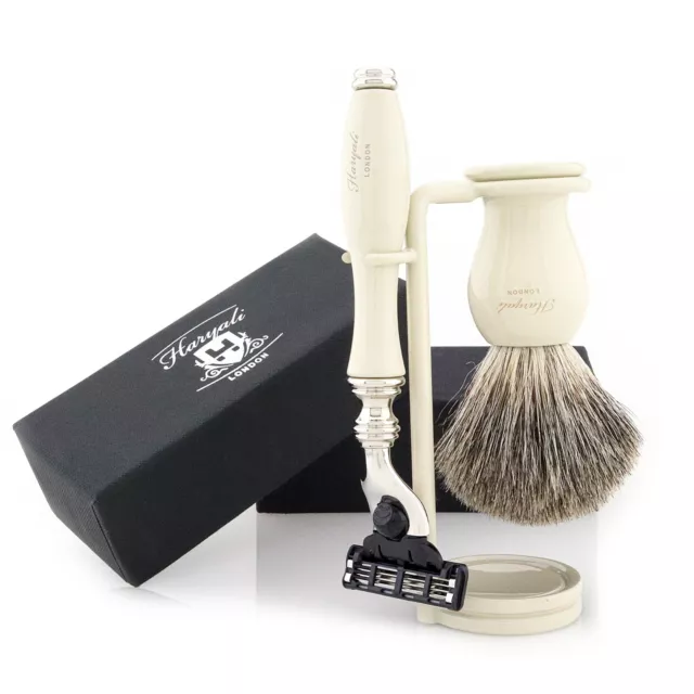 3 Bord Rasoir Blaireau Rasage Brosse Raser Savon Meilleur Cadeau Pour Homme