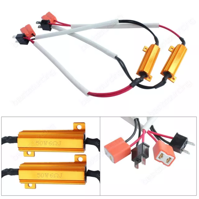 Kit 2XResistance Cable Boitier Correction Anti Erreur LED 50W ampoule H8/  H11