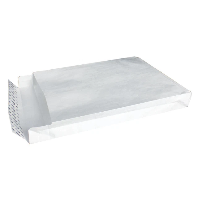 Tyvek Busta 406x305x50 mm Buccia e sigillo ghisa confezione bianca da 100 758124