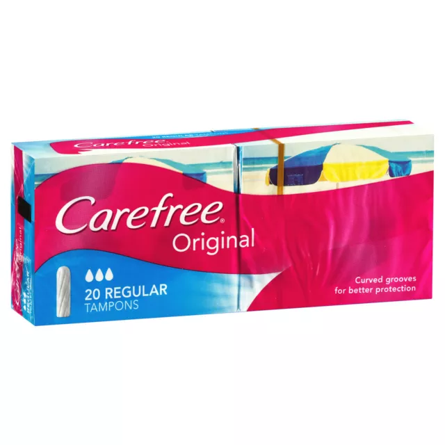 Carefree Original Regular Tampons 20 Pack