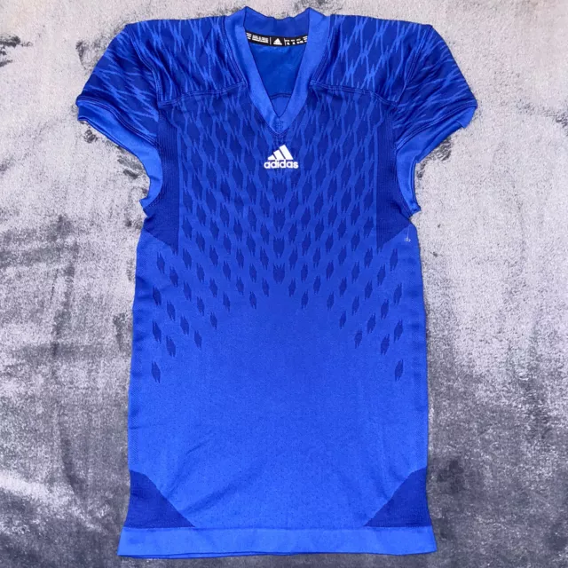 adidas Techfit Primeknit Football Jersey Blue Size XL Tight Compression Fit