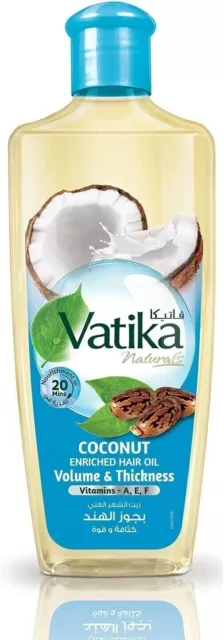 Vatika Naturals Coconut Enriched Hair Oil (300 ml)Free Shipping World Wide