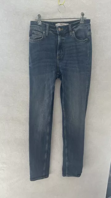 Target - Straight Leg Full  Length Mid Blue Stretch Denim Jeans Women's Size 8