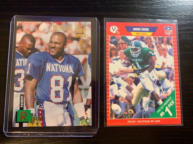 Pro Set Andre Rison 1994 STADIUM CLUB Andre Rison #45 Membre seulement 1989 Pro Set RC ...