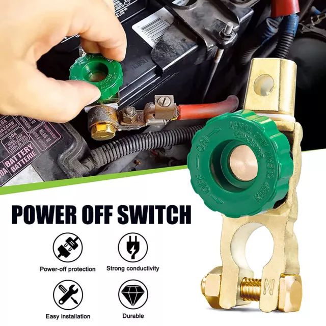 Car Battery Link Terminal Quick Cut-off Disconnect Master Kill Shut Switch HOT