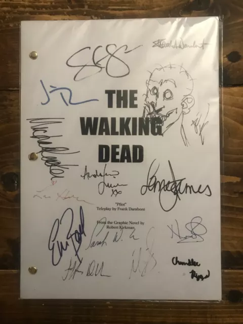 The Walking Dead pilot autographed script reprint