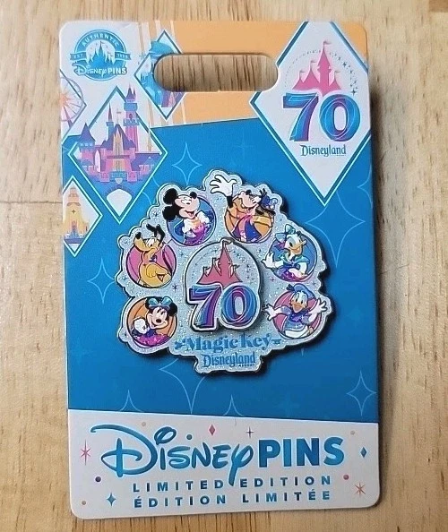 DISNEYLAND 70TH ANNIVERSARY Magic Key Exclusive Pin Released Today! £44 ...