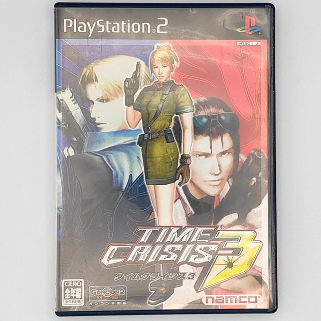 TIME CRISIS 3 PS2 Sony PlayStation 2003 NAMCO NEX Gun Shooter EUR 15,54