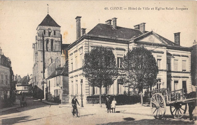 Cpa 58 Cosne Hotel De Ville