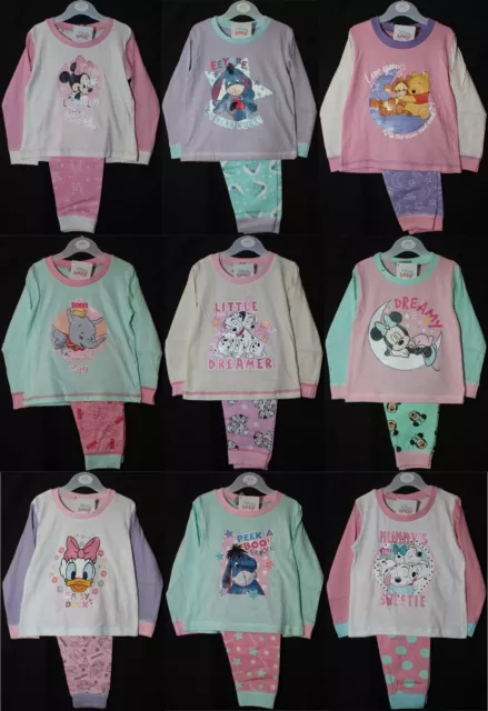 Baby Girls Character Pyjamas/Long-Sleeved PJs in a Choice of Styles 6-24 Months
