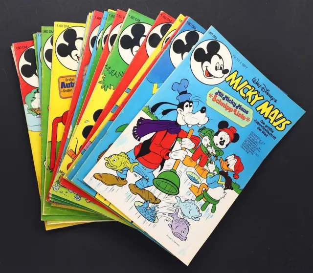 Micky Maus Comic Heft 1977 mit Beilagen Ehapa Verlag Walt Disney Auswahl