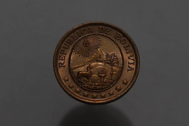 🧭 🇧🇴 Bolivia 50 CENTAVOS 1942 HIGH GRADE B58 #Z8055
