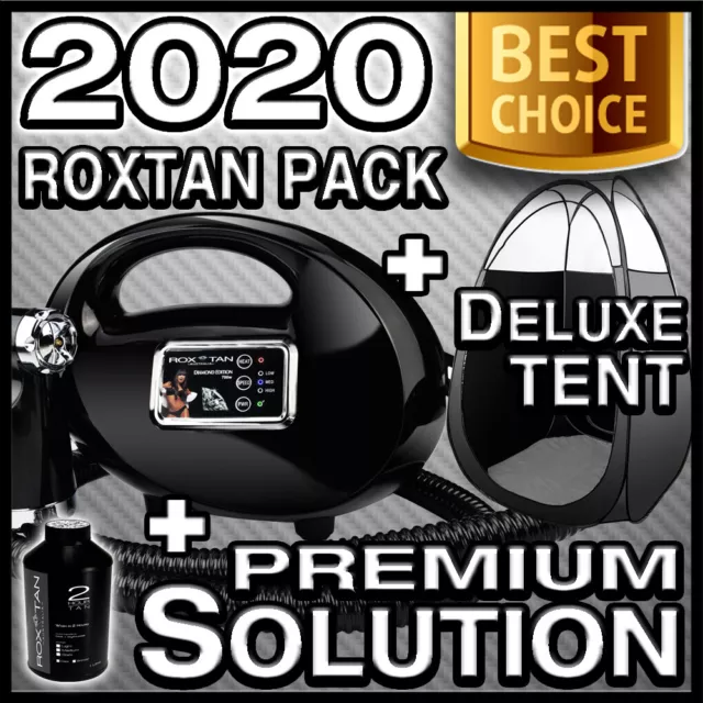 New - Black Spray Tan Machine & Tent Kit - Bonus Solution - Hvlp 700 Tanning