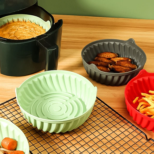 Silicone Air Fryer Pots Waterproof for Home Kitchen Oven Steamer Cooker Gadgets