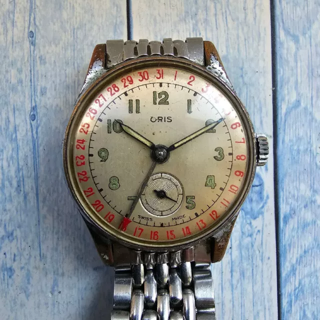 VINTAGE ORIS MILITARY Style Pointer Date Hand Winding Men s Watch Cal 453 249.00 PicClick UK