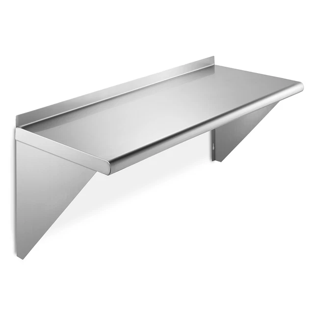 Stainless Steel 18" x 36" Wall Shelf Commercial Kitchen Restaurant Shelving