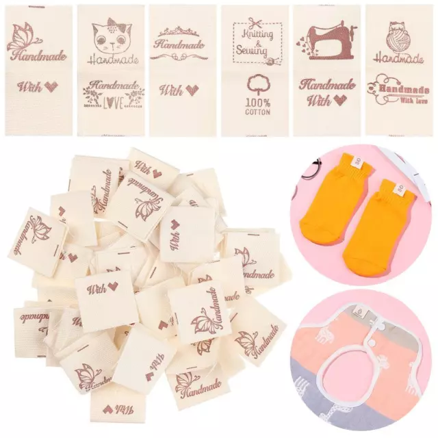 Ball Handmade With Love Clothing Tags Sewing Accessories Cloth Garment Labels