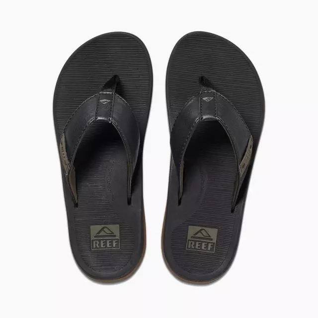 REEF - Santa Ana Flip Flops - Mens Sandals - Black