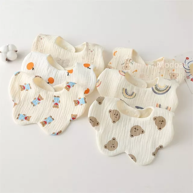 Cotton Baby Bibs  Newborn Tassel Bib Infant Burp Cloths Bandana Scarf