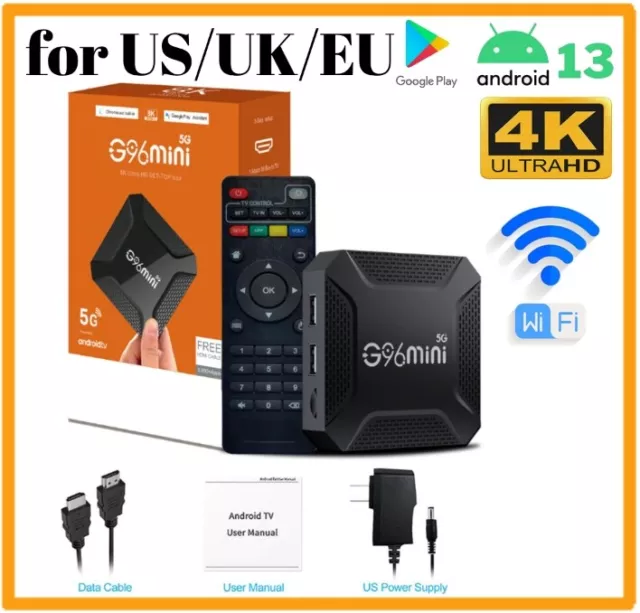 Android 13.0 Smart TV Box 4K HDMI Quad Core HD 2.4G/5G WIFI Media Stream Player~