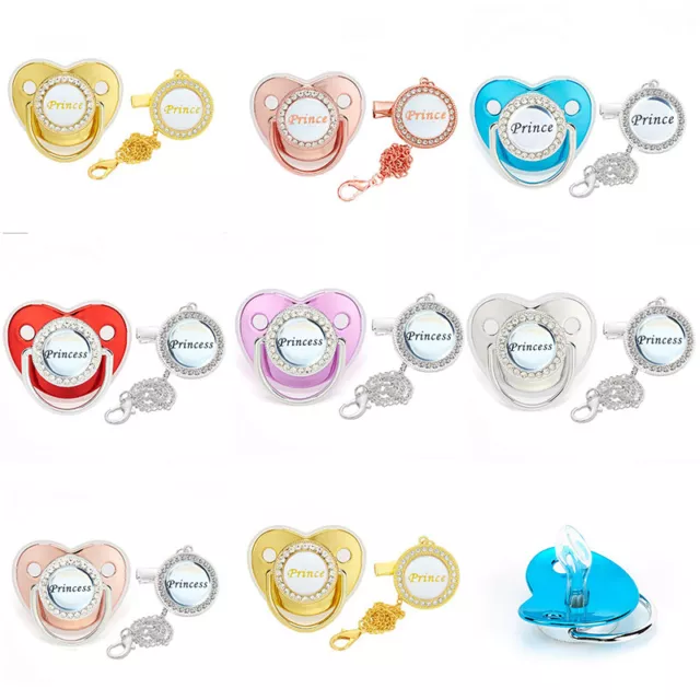 Dummy Baby Infant Nipple Shower Gift Silicone Rhinestone Bling Baby Pacifier