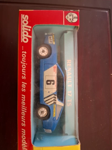 Renault 17 TS Solido 1/43 - Rallye Du Maroc 1974 - N°196 - Boîte D'origine
