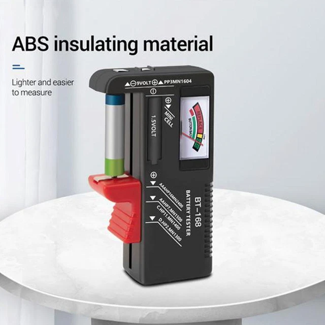 BATTERY TESTER CHECKER Universal For AA AAA C D 9V Cell Button