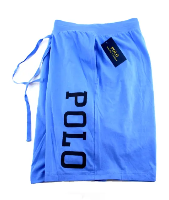 POLO RALPH LAUREN Size XL 40-42 Blue with Black Script Logo Men's Lounge Shorts